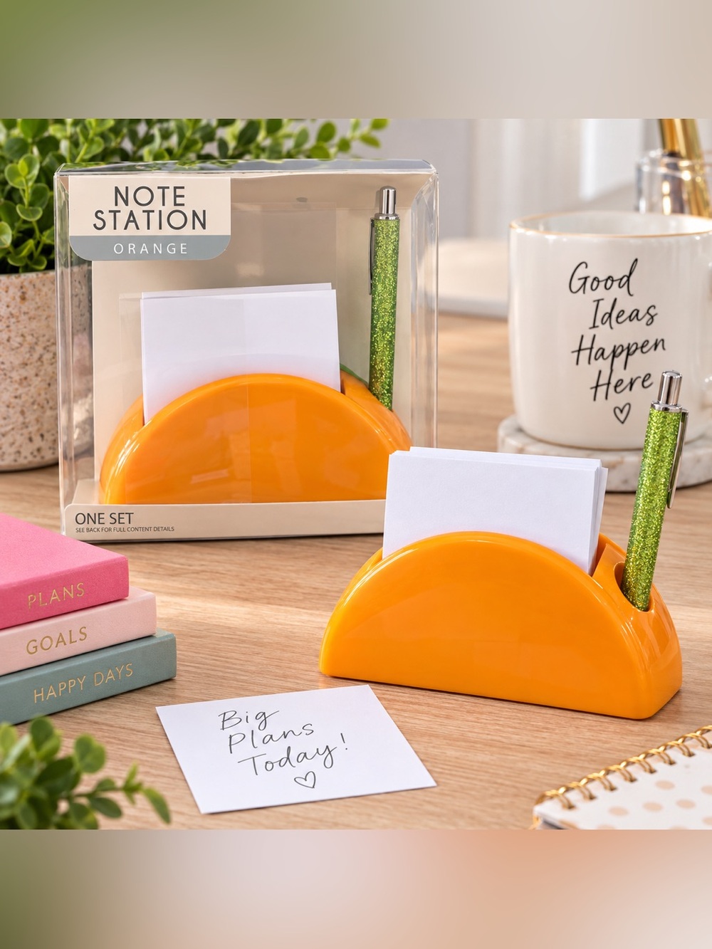 🍊 Note Station Orange Desk Set – NWT